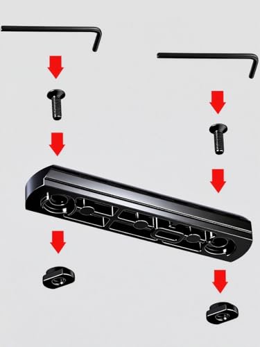Single Picatinny Rail Set with T-Nuts, Screws & Wrench - 335577