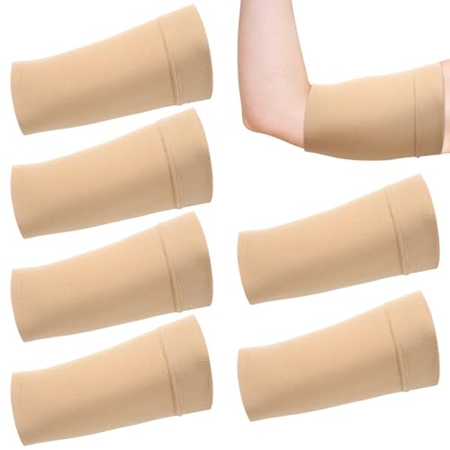 Vinsatin 6pcs X-Large Picc Line Sleeve Cover Light Neutral Color - Medical Arm Protector