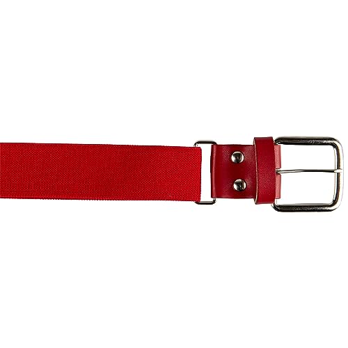 Brute Elastic Baseball Belt - Youth Size, Scarlet