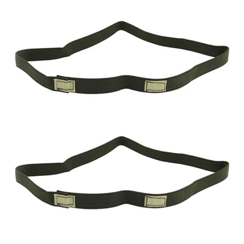 Reflective Camo Helmet Straps - 2 Pack, Army Green Nylon