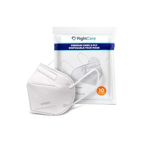 KN95 Protective Face Mask with Ear Loops - 10 Pack