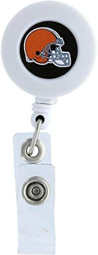 Cleveland Browns Badge Reel with 24-Inch Retractable Cord
