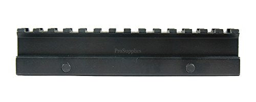 High Riser 1" 14 Slot Picatinny Weaver Scope Mount - Black