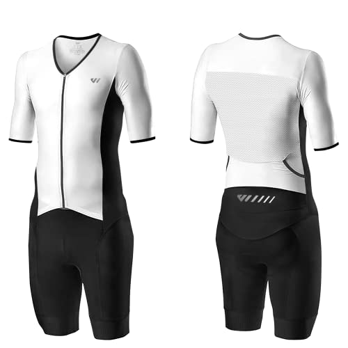 Men's Triathlon Suit - Race Skinsuit for Cycling, Swim & Run