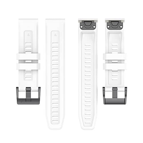 22MM Quick Fit Silicone Watch Band for Garmin - White