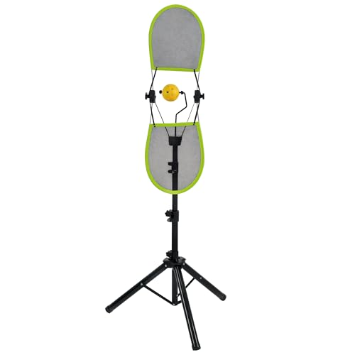 WAOPSO Pickleball Topspin Trainer,Solo Pickleball Practice Equipment,Portable Pickleball Training aids- Master Topspin&Backspin Techniques,Multi-Setting Trainer for Courts,Homes&Beyond