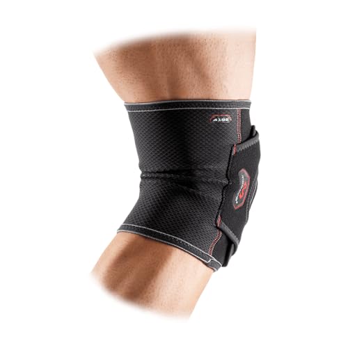 McDavid Level 2 Knee Support Adjustable Double Wrap Large - Compression Brace for Knee Pain Relief