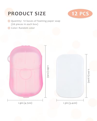 240 Sheets Portable Paper Soap for Travel & Outdoor Use