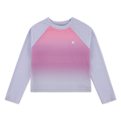 Girls' Long Sleeve Rash Guard Shirt - China Rose