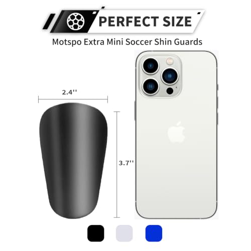 Extra Mini Soccer Shin Guards - Lightweight Protective Pads - Black