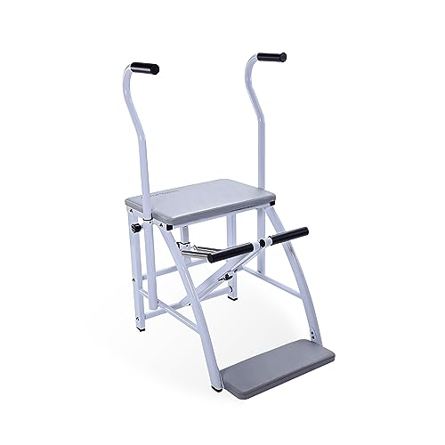 Precision Pilates Chair for Low-Impact Full Body Workouts - Gray