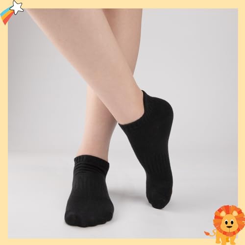 Comfoex Kids Ankle Socks 16 Pairs for Boys & Girls, Athletic Cushioned Low Cut Socks, 4-10 Years Old, 4 Color Variations