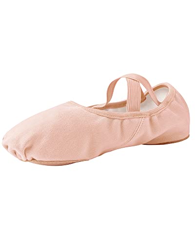 Ballet Shoes for Women - Stretch Canvas Split Sole - Ballet Pink