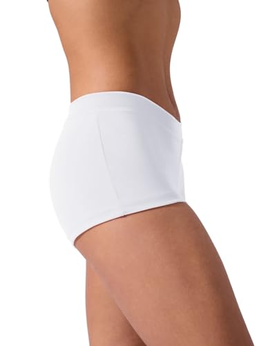 Low Rise Boy Cut Shorts for Women - Small / White