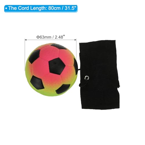 Wrist Return Balls - 2 Pack Rubber Soccer Rebound Balls for Exercise