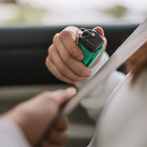 Sabre RED Safe Escape, 3-in-1 Car Safety Tool - Seat Belt Cutter and Window Glass Breaker, Maximum Police Strength Pepper Gel Increases Accuracy, 25 Bursts, with Key Chain Snap Clip