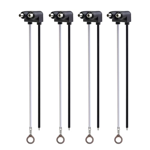 2 Prong Male Wire Pigtails for Trailer Clearance & Side Marker Lights - Pack of 4