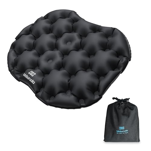 Inflatable Seat Cushion - Portable Ergonomic Travel Pad with Quick Inflation for Outdoor & Indoor Use