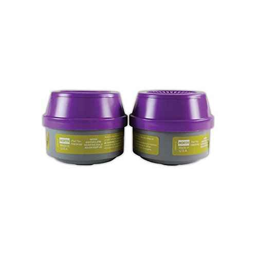 Honeywell 75SCP100L North 75SCP100 Combination Gas and Vapor Cartridge with P100 Particulate Filter, Purple (Pack of 2)