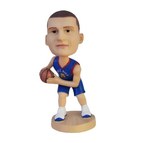 Nikola Jokic Bobblehead Action Figure - 5.3 Inch Hand-Painted Resin