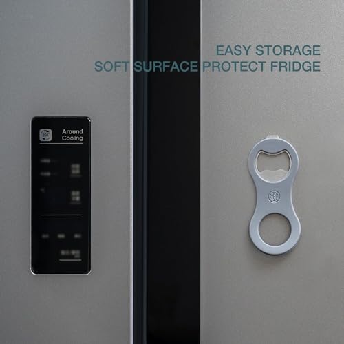 Magnetic Beer Bottle and Soda Can Opener with Cap Catcher for Refrigerator
