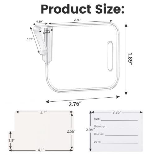 12 Card Box Dividers with 100 Labels & 10 Stickers - Trading Card Organizers