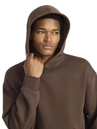 Reebok Men's Transition Hoodie Small - Oversized Midweight Cotton-Poly Fleece