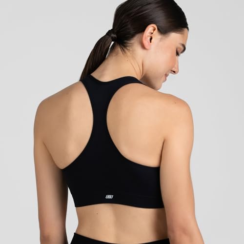 Skechers Women's Seamless Racerback Bra X-Large Black/Pink