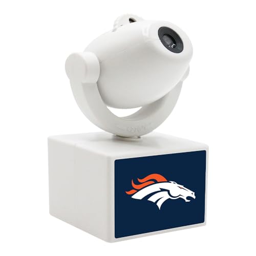 Denver Broncos LED Mini Spotlight Projector - Adjustable & Rechargeable