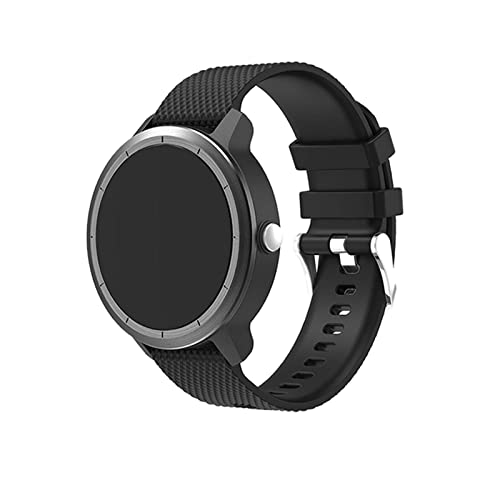 Soft Silicone Replacement Watch Band for Vivoactive 3 - Black