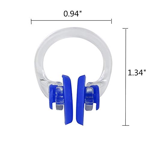 18 Pcs Silicone Swimming Nose Clips - Waterproof Nose Plugs for Kids & Adults