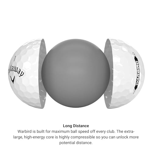 Warbird Golf Balls - One Dozen White for Maximum Distance