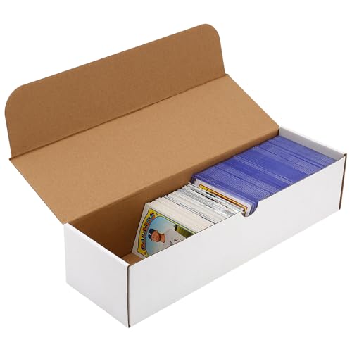 1600-Count Heavy-Duty Trading Card Box - 2-Pack White