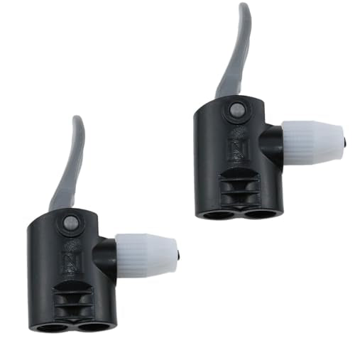 Dual Head Bike Pump Adapter for Presta and Schrader Valves - 2 Pack