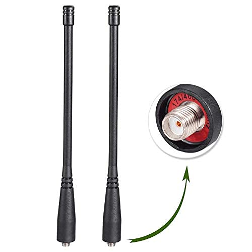 Dual Band VHF UHF Ham Radio Antenna - 2-Pack (136-174MHz, 400-470MHz)