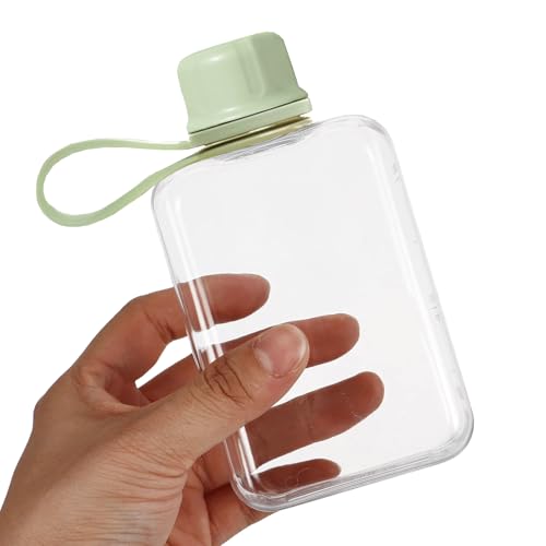 8.2 oz Flat Travel Water Bottle - BPA Free Tritan - Green