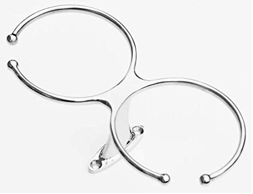 Marine Part Depot Stainless Steel Double Ring Drink Holder 3-3/8" Diameter Open Design