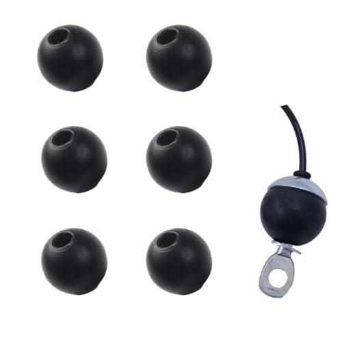 6 Pack Gym Pulley Cable Ball Stopper - Durable Nylon Replacement Parts