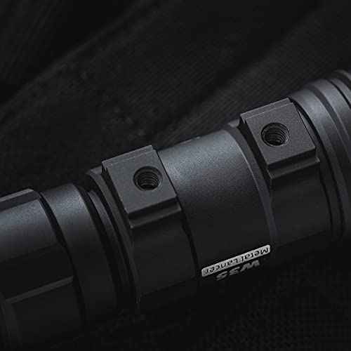 Weltool W35 Scoutlight Style Tactical Light Body for Surefire M600DF KE2-DF, LH1/LH2/LH3 Light Head and TC68 Tailcap, DS00 or UE Rear Cap (Black)
