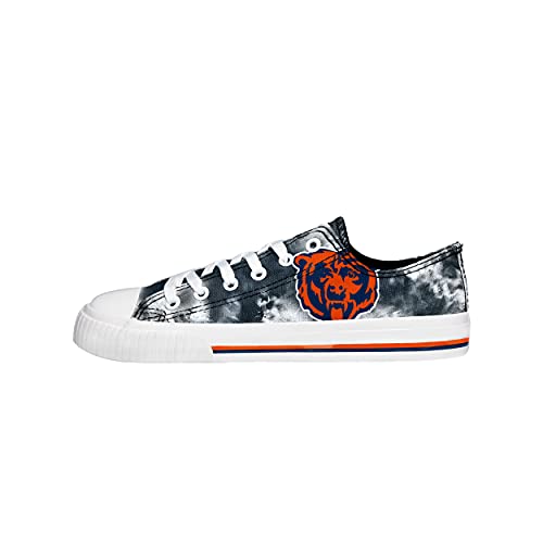 Chicago Bears Tie Dye Low Top Canvas Sneakers for Women