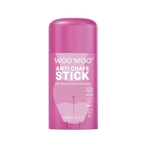 WOOWOO Anti-Chafing Stick with Aloe Vera & Shea Butter for Women, 1.6 fl oz