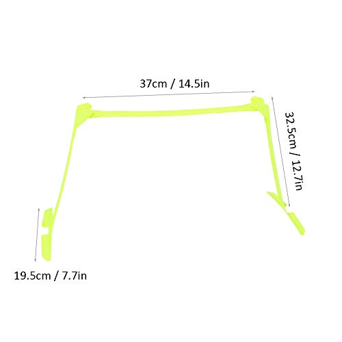 Adjustable Soccer Training Hurdles - 2 Pack Speed Aids, Yellow