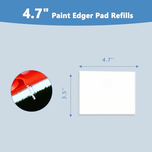 Paint Edger Replacement Pads - Pad Refills for Edger - Replacement Pad Refills for Paint Edger Tool (6 Pack)