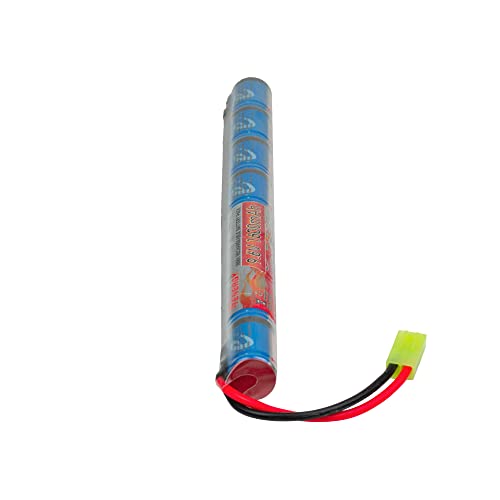 9.6V 1600mAh NiMH Airsoft Battery Pack with Mini Tamiya Connector