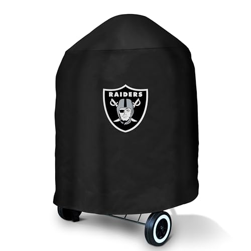 Las Vegas Raiders Kettle Grill Cover - 25in x 25in x 35in