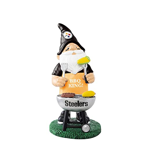 NFL Team Logo Grill Gnome Statue - Pittsburgh Steelers 10"
