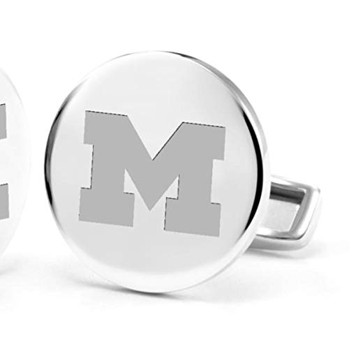 NCAA Sterling Silver Cufflinks - University of Michigan