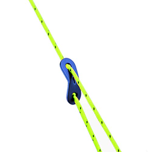Aluminum Alloy Tent Rope Tensioners - 12 Pack, Blue