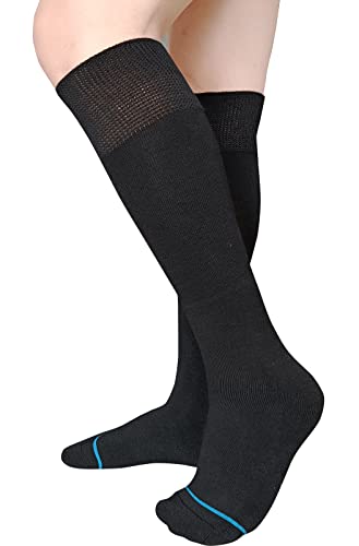 VEIGIKE Replacement Sock Liners for Walking Boots - 2 Pairs, Knee-High, Unisex Medical Socks for Orthopedic Casts and Air Walkers