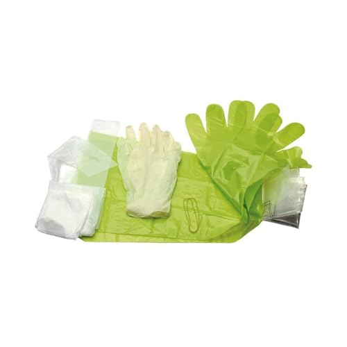 Game Cleaning Kit for Field Dressing - Shoulder-Length Gloves & Apron Set